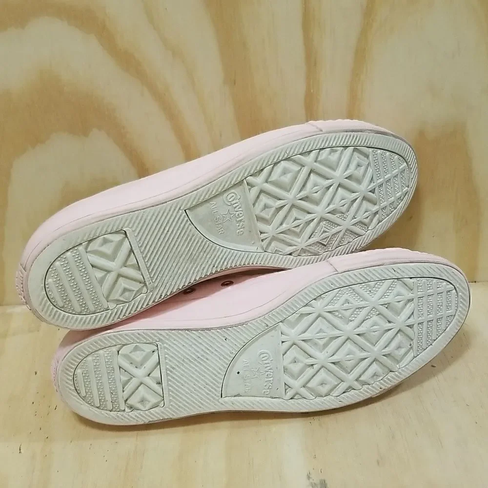 Converse Pink Leather Chuck Taylor Mens sz 9 Wmn's sz 11